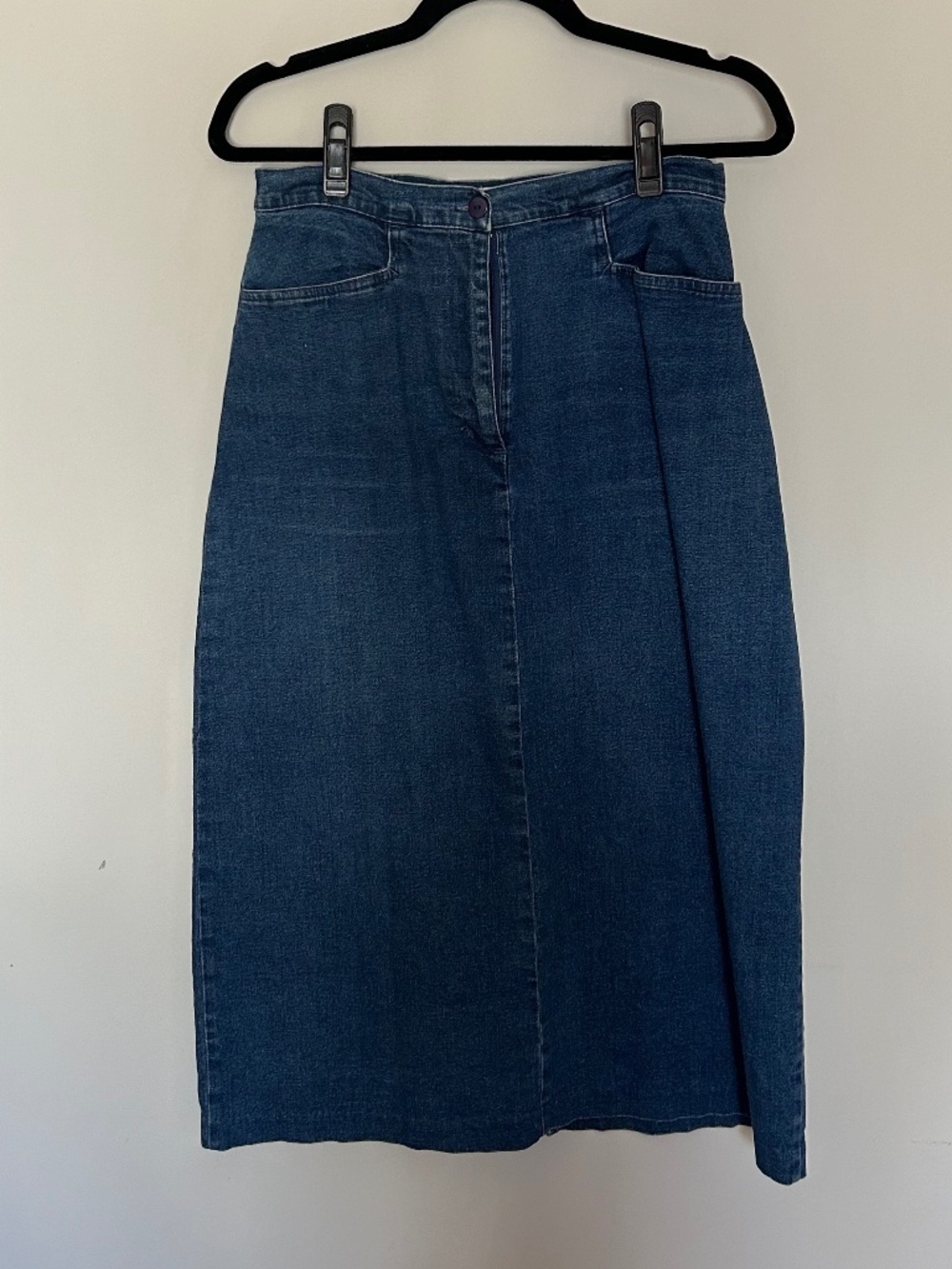 Vintager Denim Midi Skirt